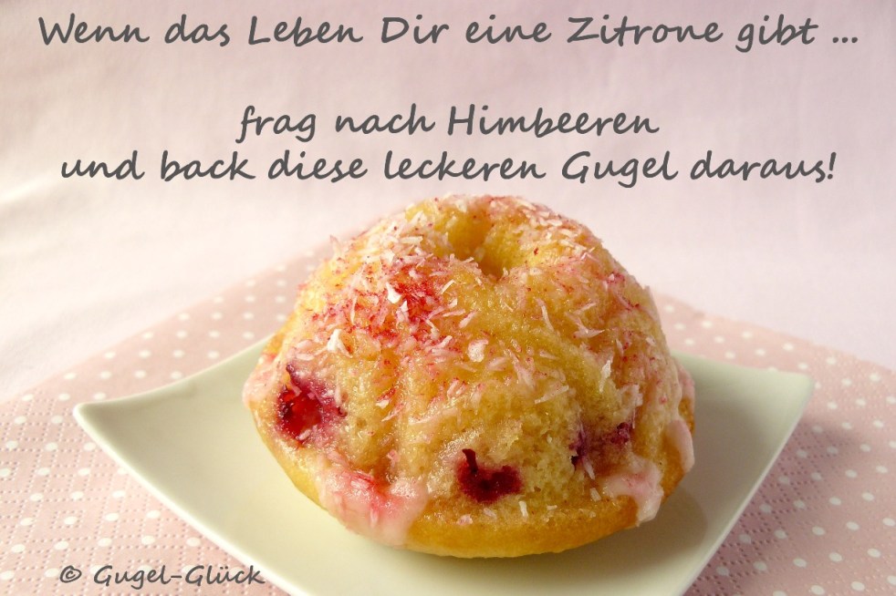 Himbeer-Zitronen-Gugelhupfe mit Kokosflocken