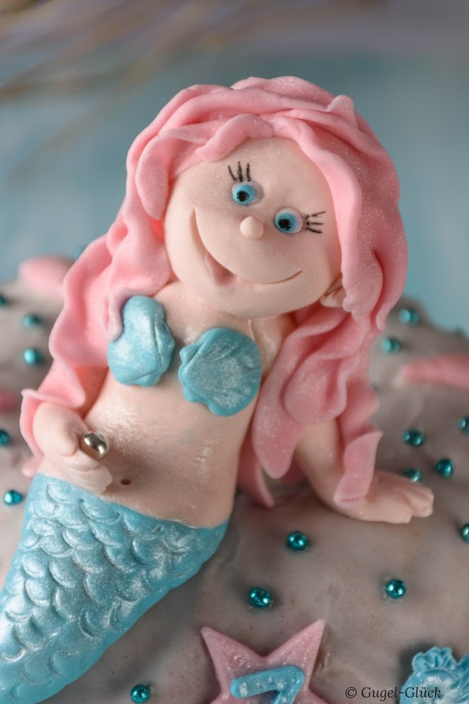 Regenbogenkuchen mit Meerjungfrau 11 Ss