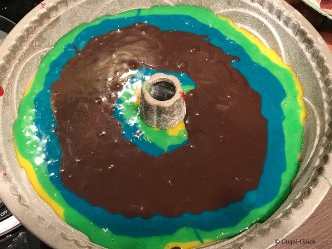 Regenbogenkuchen ganz einfach mit Meerjungfrau