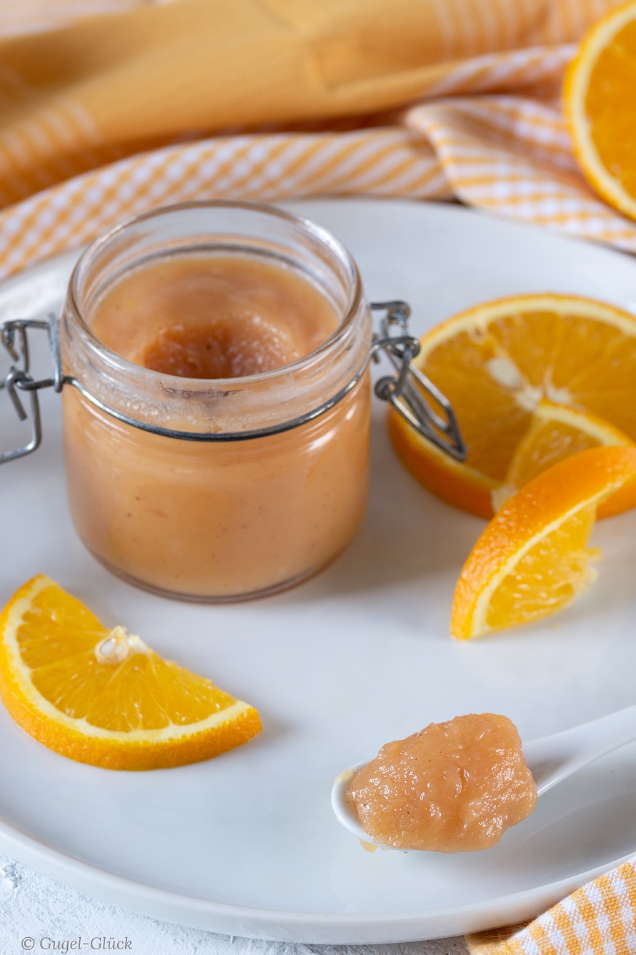 vegetarisches Orange Curd ohne Ei - Rezept auf: https://gugelglueck.com/