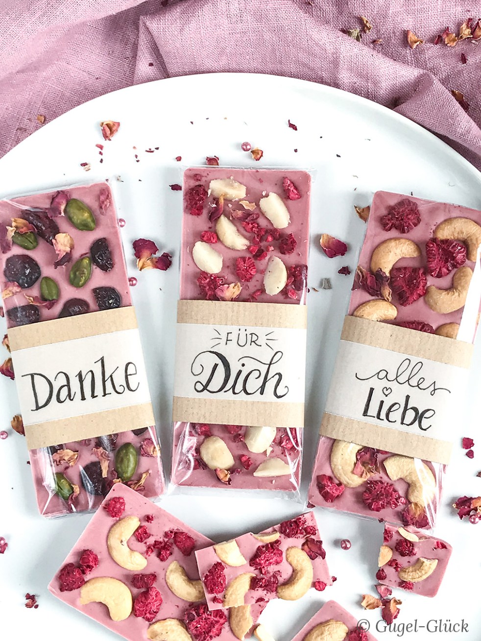 DIY Schokolade zum Verschenken - Ruby Schokolade